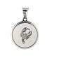 Moun Jewels Medaglietta tonda con inciso il segno zodiacale CANCRO (22 giugno - 22 luglio). In argento 925 rodiato. Spedizione gratuita in tutta Italia. Scatolina MOUN in omaggio.