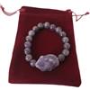 Generic Braccialetto di ametista elastico bracciale pietra regalo donna chakra natale