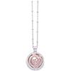 Albalù Collana Chiama Angeli in Ottone e Zirconi a Sfera Tema Love con Catenella Argentata - Gioiello Bola Gravidanza Idea Regalo Donna Made in Italy