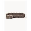 Westwing Collection Divano componibile 4 posti con poggiapiedi sinistro/destro Tayla - Marrone