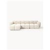 Westwing Collection Divano componibile 4 posti con poggiapiedi sinistro/destro Tayla - Beige