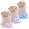 AMAS Sali da bagno LAVANDA -Sale Marino Italiano - Calmanti e Purificanti -100% Naturali, Vegan e Plastic Free - con Olio Essenziale - 100% Fatti a mano in Italia - Aromaterapia 350g (10 utilizzi)