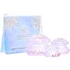CRYSTALLOVE Coppette Massaggio Silicone - 3 pezzi - Massaggio del corpo - Massaggiatore per la cellulite - Set per coppettazione anti-cellulite con glitter - Coppa per Massaggio