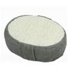 OISE ART STORE Trade Shop - Spugna Doccia Bagno Esfoliante Scrub Pelle Corpo Ovale con Fascia Grigia 79659 -