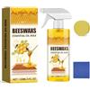 Generico Spray lucidante per legno alla cera d'api cera agli oli essenziali, per pavimenti in legno, mobili, cura dei mobili, lucidatura e protezione del colore, nutrimento e prevenzione delle crepe (1 pz.)