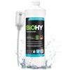 BiOHY Detergente per tubi (Bottiglia da 1l) + Distributore | Liquido, altamente concentrato per lo scarico | Inodore | Per tutti gli intasamenti (Rohrreiniger)