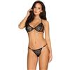 Obsessive Pantheria Set Di Vestiti Erotici Black S/M