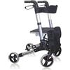 MEDILAND Srl DEAMBULATORE KOMETA CITY ROLLATOR 1 PEZZO Alluminio Argento Adulti