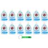 Beni Culinari 12x Chanteclair i Concentrati Profuma Biancheria Sali Marini e Fior di Loto,Profumo Intenso e Persistente sui Capi,220ml + Portachiavi Beni Culinari in Omaggio