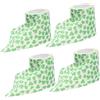 Sewoart Carta Igienica Verde a Foglie Morbidi Resistente Ad Alta Assorbenza Per Uso Domestico E Alberghiero Decorazioni Per Festa Di San Patrizio 4 Rotoli