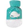 Sänger GmbH Sänger - Borsa dell'acqua calda per bambini a forma di foca 0,8 l, colore: Turchese/Bianco
