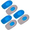 equlup 3 paia di cuscinetti per tallone silicone, cuscinetti per cura del piede per sollevamento scarpe solette ammortizzanti in morbido silicone antalgico per donne e uomini (Tallone in TPE da uomo)