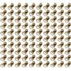 Jwthee 100 Set Bronzo Lacci per Stivali Ganci per Stivali Kit di Riparazione Occhielli, Lacci per Stivali in Metallo Fibbie Anello ad Anello con Rivetti Piccoli Anelli a D Fibbia per