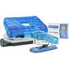 Rapesco 1719 Set con Bug Cucitrice e 810-P Perforatrice a 2 Fori con 1000 Punti da 26/6 mm, Blu Trasparente