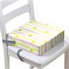 Surwin Rialzo da Sedia per Bambini, Rialzo Sedia Bambini Cuscino Rialzo Cuscino per Sedia Seggiolino Regolabile Smontabile con 2 Cinghie per Sedia da Pranzo -Stella (Righe,32x32x8cm)