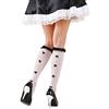 WIDMANN SRL Calzini Bianchi con Decorazione in Pizzo e Fiocchi Neri 70 Denari - Adulto - Accessori Abito Vestito Travestimento Carnevale