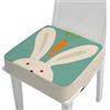FANSU Cuscino Rialzo da Sedia per Bambini, Fansu Comodo e Facile da Pulire Smontabile Regolabile Cuscino Alzasedia per Seggioloni Cuscino Seduta per Sedia da Giardino (Coniglio,40x40x10cm)