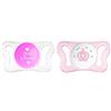 Chicco PhysioForma Succhietto Micrò 0-2 Mesi, Ciuccio con Tettarella in Silicone, Supporta la Respirazione Fisiologica e Favorisce il Corretto Sviluppo della Bocca, Rosa in Colori Assortiti