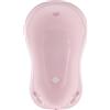 Hylat Baby Hug Me Rosa Vaschetta Bagnetto Neonato con Tappo - Certificato TÜV Rheinland - Stabile e Confortevole, Ideale per Bambini fino a 12 Mesi - Vasca Neonato Bagnetto - Collezione Lite