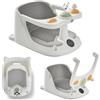 MS BabyWorld - Seggiolino da doccia per bambini, antiscivolo, per bambini, con temperatura da 6 a 24 mesi, sedia per vasca o doccia, con barra per un facile posizionamento del bambino