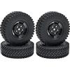 KEEDA Pneumatici in gomma RC da 1,9 pollici in plastica per 1/10 RC Rock Crawler Auto SCX10 D90 CC01 TF2 TRX4 parti (98 mm)