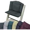 BambiniWelt by Rafael K. BambiniWelt - Set di cuscini per seggiolone Stokke Tripp Trapp, 2 pezzi, cuscino di ricambio con stelle (grigio scuro)
