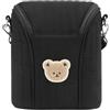 CoudarTitie Borsa Termica per Il Latte, Supporto Isolato, Tracolla Rimovibile, Organizer Elegante, Borsa per Il Lavoro, Nero, Taglia unica bambino