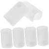 IWOWHERO 6 Pezzi Protezione Maniglia della Porta in Silicone Bianco Forma Rotonda, Anticollisione per Mobili e Armadi, Sicurezza Ragazzo Ragazza e Facile Apertura Cassetti in Casa
