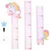 RORPOIR Adesivo Murale Grafico di Crescita per Bambini Animali, Rosa | Pvc, Removibile e Sbiadire, Misura L'altezza, Decorazione per Cameretta e Casa