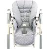 BambiniWelt by Rafael K. Bambiniwelt, rivestimento di ricambio per cuscino Peg Perego Prima Pappa Diner Stelline (stelle grigio chiaro)