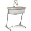 Foppapedretti iNanna Culla co-sleeping regolabile in altezza, per Bambini dalla nascita a 6 mesi (fino a 9 Kg), Greige