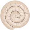 ULLENBOOM ® Nido per il letto del bambino (serpente) 300x13 cm in beige (Made in EU) - copertura: 100% cotone ÖkoTex, Rotolo letto per la culla, disegno: cialda