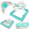 Sun Baby Girello per Bambini, Primi Passi con pulsanti, volante, specchietti, ruote in gomma, regolabile in altezza (Menta)