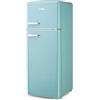 DOMO Frigorifero Doppia Porta Retro' Vintage DO91705R Turchese 144 cm CL. D