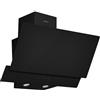 Wiggo WE-E623G(B) - Cappa Obliqua - 60cm - Nero Doppio Vetro
