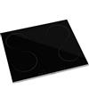 Wiggo WH-E674GC(B) - Piano cottura in ceramica da incasso, 60 cm, piano cottura a induzione a 4 zone, nero, design elegante, facile da usare, funzioni di sicurezza, ideale per cucine moderne