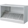 Ristoattrezzature - Cappa in acciaio inox 140x90x45h cm cubica a parete con motore, regolatore e luci