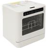 Cutycaty Mini-lavastoviglie da tavolo 6,8 l, silenziosa lavastoviglie UV, piccola con 4 programmi, mini lavastoviglie, asciugatura automatica, piccola lavastoviglie da tavolo per casa, ufficio, campeggio