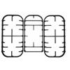 Franza Ilve Kit 3 griglie in ghisa per piano cottura da cm.70 H70CV - H70CNV - HCB70C - HCB70CN - G2604/ORK - Prodotto originale