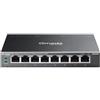 TP-Link Omada ES208GP switch di rete Gestito L2 Gigabit Ethernet [10/100/1000] Supporto Power over Ethernet [PoE] DIN rail Nero (8-Port Gigabit Easy Managed - Switch with 8-Port PoE+ - Warranty: 60M)