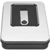 MediaRange Aluminium-Box Aufbewahrung von USB Sticks Silber