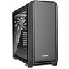 be quiet! Silent Base 601 Window Black Case PC con 2 ventole Pure Wings 2 140mm, supporto radiatori fino a 360mm, compatibile con schede madri E-ATX