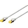 DIGITUS Cavo LAN Cat 6A - 1 m - Schermato S/FTP - 10 Gbit/s - 500 MHz - PoE++ - AWG 26/7 - LSZH - Cavo di rete RJ45 - Compatibile con Cat6 e Cat7 - Grigio