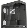 HAVN HS 420 Dual-Chamber ATX Mid Tower PC Case Nero | Design ibrido, 11 ventole da 140 mm e 3 supporti per radiatori da 420 mm, gestione dei cavi SimpliCable, vetro temperato, hub ventola PWM