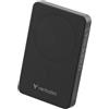 Verbatim Charge 'n' Go Essentials MagSafe 10.000 mAh 15 W magnetico, PD 20 W, funzione di ricarica rapida con indicatore LED per iPhone 16/15/14/13/12 Pro/Pro Max, incluso cavo USB-C a USB-C, nero
