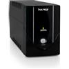 VulTech UPS1200VA-LITE Gruppo di continuità UPS Serie Lite 1200VA 600Watt, 2x Bipasso 10-16A/Schuko + 1x IEC13, Funzione Overload, Protezione da Blackout, sbalzi di tensione per Pc, videosorveglianza