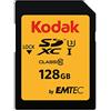 KODAK 128GB Scheda SD Emtec Kodak SDHC classe 10 UHS-I U3 Ka.Blist [EKMSD128GXC10HPRK]