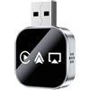 Tagtight Adattatore wireless Carplay 3 in 1, mini adattatore wireless per auto CarPlay e Android, Smart Airplay Android Dongle USB cablato Carplay a wireless Plug and Play