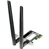 D-Link DWA-582 Adattatore Wireless AC1200, Dual Band, PCI Express, Nero