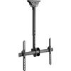 Techly 309357 Supporto Telescopico Lungo a Soffitto per TV LED LCD 37-70 Nero